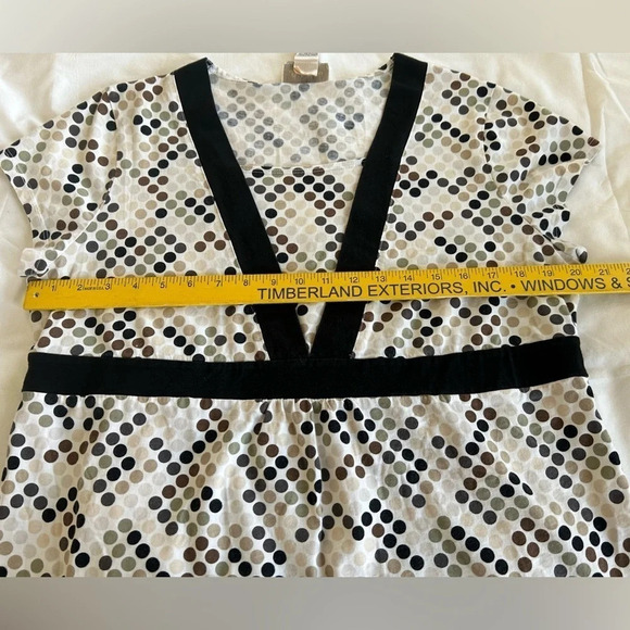 Studio Works Women’s Short Sleeve Polka Dot Shirt Size XL.  Vintage EUC - Picture 8 of 11